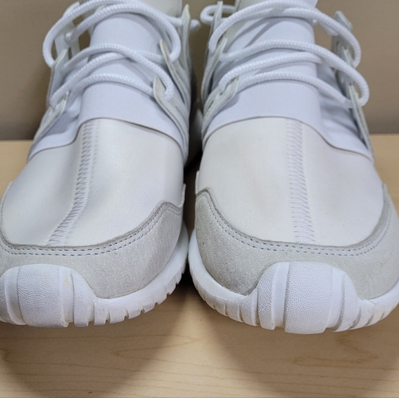 Adidas Original Tubular Radial White on White Men's Size 11.5 - Picture 3 of 12